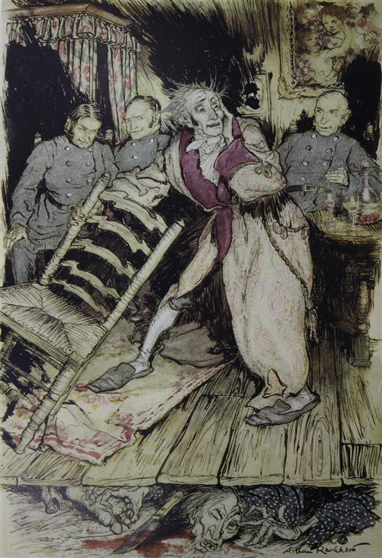 Poe, Edgar Allan - Tales of Mystery and Imagination, illustrated and signed by Arthur Rackham,